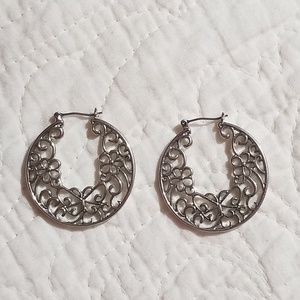 Silver Hoop Earrings